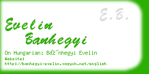 evelin banhegyi business card